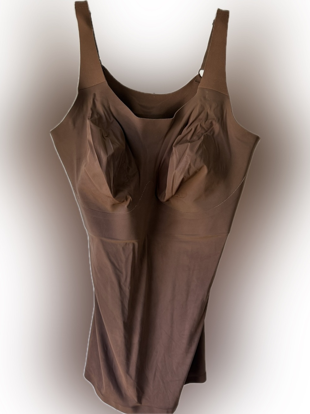 Evelyn & Bobbie Structured Scoop Bra Tank; adjustable straps, removable cups; 3X